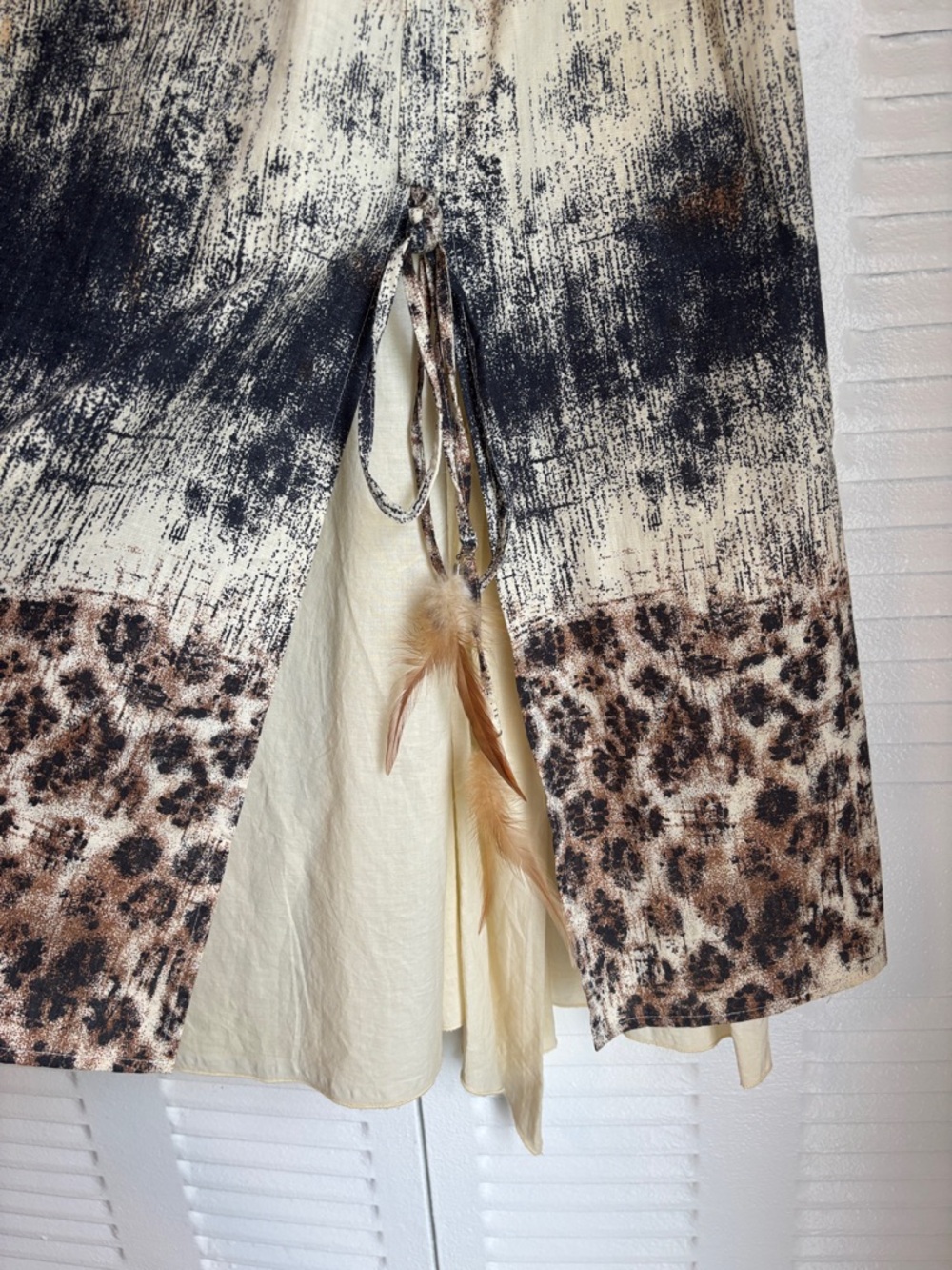 SPANNER Boho Luxe Leopard Midi Skirt | Western Chic Statement | Size 16 - Picture 8 of 8